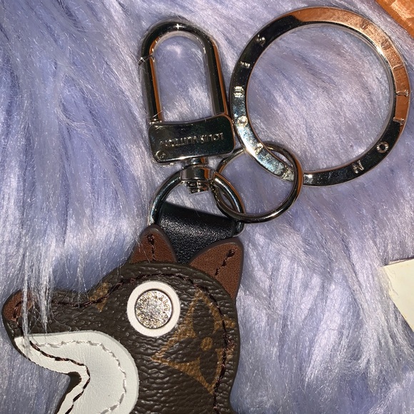 Louis Vuitton Monogram Dog Keychain Bag Charm - Picture 7 of 11